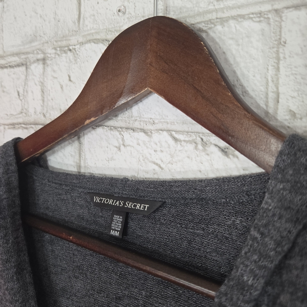Victoria's Secret full zip *like new* gray hoodie - Picture 6 of 13
